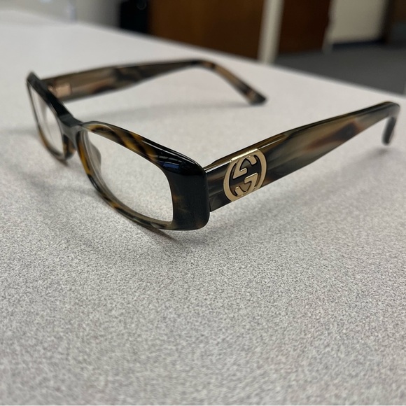 Gucci GG 2973 SVF Dark Brown Marble Eyeglasses Frames 50-16 130 Italy Designer - Picture 1 of 9